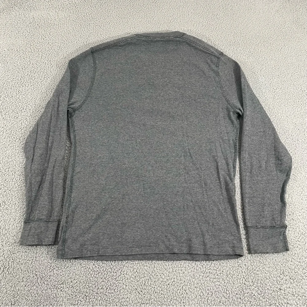 J.Crew Shirt Men XL Gray Long Sleeve Henley‎